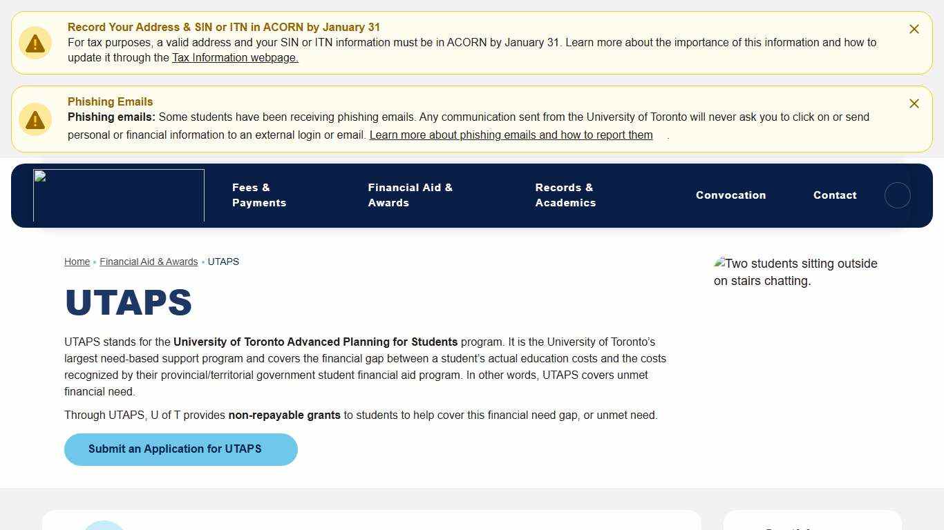 UTAPS - University Registrar's Office